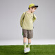 ASK JUNIOR children's clothing children's long-sleeved T-shirt spring clothing big children's cool breathable bottoming moisture-absorbent boys' sports top green