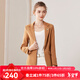 JANE STORY Classic Story Blazer Women's 2025 New Spring and Autumn Professional Wear Commuting High-end Suit Formal Top Caramel Color M