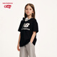 NEW BALANCE cool children's clothing for boys and girls 26 summer simple printed T-shirt ND7EG62013 blue 150