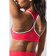 ALO YOGA women's bra push-up support black high-elastic fitness sports bra simple Candy Red/White one size | XXS