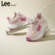 LEE KIDS children's shoes spring new children's running shoes boys fashion thick-soled sports dad shoes girls pink 32