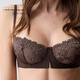 INTIMISSIMI Yi Shuman 26 early spring new DENISE floral lace sexy unpadded bra RB1294D brown-705J 85B