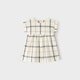 Koala Nose Lazy Plaid Casual Resort Style Girls Spring and Summer Cotton Skirt Loose and Versatile Dress Blue Plaid 80