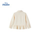 Disney children's clothing Elsa Princess girls long-sleeved shirt 2026 spring new style college style tops and jackets for middle-aged and older children beige 130 Recommended height 125-135cm, weight 50-60 Jin Jin equals 0.5 kg