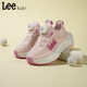LEE KIDS children's shoes spring new children's running shoes boys fashion thick-soled sports dad shoes girls pink 32
