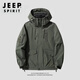 JEEP SPIRIT men's and women's spring, autumn and winter new three-in-one outdoor liner windproof plus velvet men's casual jacket, same style for men and women - camel three-in-one removable silver fox velvet liner S 90-120Jin Jin equals 0.5 kg