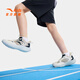 ANTA children's sports shoes, men's and women's running shoes, 26 summer new breathable mesh comfortable lace-up lightweight running shoes, men's chalk/ivory white/Jingmo blue-3 33