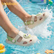 BALABALA's new children's sandals, summer baby external hole-in-the-wall shoes, soft-soled lightweight wear-resistant toddler shoes for boys and girls, Panda Off-White 21, inner length 14cm, suitable for feet 13.5-14cm long