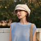 Siggi beret women's spring and summer anti-UV hat Japanese solid color face-showing little painter hat octagonal hat women's hat
