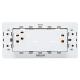 DELIXI Socket Panel CD691 Series 118 Porous Socket Panel Fashion White Filling Blank Parts (Functional Parts)