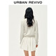 UR2026 Spring New Women's Urban Three-dimensional Bow Beaded Knitted Cardigan UYU960035 Ivory White S