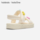 BalaOne children's shoes children's sandals girls' shoes 2026 summer new soft casual shoes off-white 10301 34 (foot length 20.8-21.2/inner length 22.4)