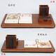 
Yumo desk creative high-end pen holder wooden writing desk crafts boss business home desk calendar rack custom gift 12003 48*24 cm