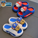 PAW PATROL Children's Slippers Summer Home Indoor Soft Sole Anti-Slip Slip-on Feeling Cartoon Boys and Girls Baby Outerwear Sandals Sky Blue Archie Size 28-29 (Inside Shoe Length 17CM Suitable for Foot Length 16CM)