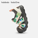Bala Bala BalaOne children's toddler shoes boys and girls sandals 2026 new summer sneakers white and black 00319 21 (foot length 12.8-13.2/inner length 14.2)