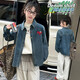 Girls' shirts 2026 new spring and autumn styles, fashionable, middle-aged and older children's Korean style Internet celebrity spring thin jackets denim shirt 120 cm