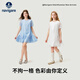 Navigare children's skirt summer new style girls dress simple fashion comfortable fresh summer white 165
