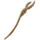 Zhuishi Zhuishi Golden Nanmu Wooden Original Ancient Style Hairpin New Chinese Hanfu Hairpin Carved Mid-Autumn Festival Gift Golden Nanmu-Feng Ling