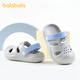 Balabala children's shoes, children's slippers for boys and girls, 2026 new summer three-dimensional cartoon cute pet hole sandals, gray tone 00322 20 (inner length 14, suitable for foot length 13.5-14)