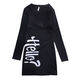 Zhidoudou Plus Velvet 2022 Frühling Neues Frauen-Top Koreaner schlanker runder Hals Langarm T-Shirt mit mittlerer Länge Basishemd für Frauen 6627 Schwarzer Sder Spring und Herbst ohne Samt M 75-100jin [Jin gleich 0,5 kg]