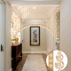 Qiling (QL) bead curtain crystal punch-free gourd curtain finished bathroom toilet bedroom door curtain entrance corridor living room balcony partition shoe cabinet hanging curtain door curtain 20 arches - suitable for width 0.6-0.8 meters