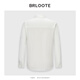 Brloote Shopping Mall Same Style Men's Jacket Lyser Linen Moisture Absorbent Breathable Shirt Style Slightly Dropped Shoulder Loose Jacket Men White S (165/88A)