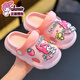 Benbenzig Sanrio children's slippers feel like stepping on poop, girls' summer cartoon cute non-slip indoor bathing soft-soled slippers, pink Melody 12 150 (inner length 14.5CM, suitable for feet 13.5CM)