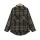 Montagut Children's Korean Style Casual Loose Outdoor Versatile Long Sleeve 2026 Middle and Large Children's Spring and Autumn New Classic Plaid Shirt