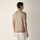 Zegna men's spring new light taupe Premium Cotton cotton T-shirt light taupe 54 (L/XL)