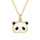Shan Guan Isavira 18k gold pendant national treasure panda k gold pendant gold enamel new wearable pendant for girlfriend