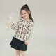 UTOUTO Big Ear Elephant Girls Carrot Lapel Long Sleeve Shirt 2026 Spring New Baoer Pure Cotton Casual Doll Collar Top Dark Apricot Ready Stock 100