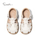 Snafy girls sandals summer new 2026 children princess breathable non-slip little girl baby toe sandals toffee white 28