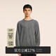 Sketch Neil Barrett co-branded Sketch autumn and winter new casual loose sweater round neck long-sleeved mesh top 001 black L