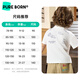 Borien Academic Children's POLO Shirt 2026 Spring and Summer New Style Men's and Women's Baby Soft and Breathable Short-Sleeved Tops Off-White 100