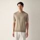 Zegna men's spring new light taupe Premium Cotton cotton T-shirt light taupe 54 (L/XL)