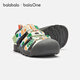 Bala Bala BalaOne children's toddler shoes boys and girls sandals 2026 new summer sneakers white and black 00319 21 (foot length 12.8-13.2/inner length 14.2)