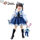 Ultraman Zootopia Rabbit Police Officer Clothes Judy Spring Clothes Children's Lolita 2025 New Spring and Autumn Girls Skirt Blue (Hair Clip) 130 cm