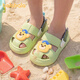 Balabala Baby Croc Shoes for Boys and Girls, Soft Soled Slippers for Kids, Outdoor Beach Shoes, Bathroom Bath Sandals, and Slippers for Children, Yaya Green 21, Inner Length 14cm, Suitable for Feet Length 13.5-14cm