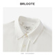 Brloote Shopping Mall Same Style Men's Jacket Lyser Linen Moisture Absorbent Breathable Shirt Style Slightly Dropped Shoulder Loose Jacket Men White S (165/88A)
