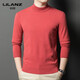 LILANZ cardigan men's winter half turtleneck 100% pure wool thickened warm solid color bottoming sweater for men new camel thickened 2XL (100)