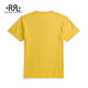 RRL Men's Spring 26 Garment Dyed Cotton Jersey Graphic T-Shirt RL95795 700-Vintage Yellow M