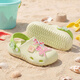Balabala children's shoes, children's slippers, girls' 2026 new summer removable sweet bow clogs, green tone 00444 28 (inner length 18, suitable for feet size 27-28)