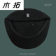 Fashionable style kangaroo niche knitted reverse beret for men and women spring and summer literary progress hat fashion retro letter painter hat black M (55-58cm) adjustable