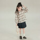 UTOUTO Big Ear Elephant Girls Carrot Lapel Long Sleeve Shirt 2026 Spring New Baoer Pure Cotton Casual Doll Collar Top Dark Apricot Ready Stock 100
