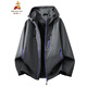 Scarecrow Jacket Jacket for Men Spring and Autumn New Couple Outdoor Sports Mountaineering Clothes Loose Hooded Windproof Jacket Secret Purple S