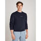 Tommy Hilfiger Tommy Hilfiger men's sweatshirt warm and comfortable cotton dark blue daily casual top simple 26 new marine one size fits all |