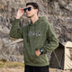 JEEP Spring and Autumn Men's Hooded Sweatshirt Army Green XL