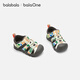 Bala Bala BalaOne children's toddler shoes boys and girls sandals 2026 new summer sneakers white and black 00319 21 (foot length 12.8-13.2/inner length 14.2)