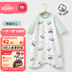 Aibedila children's nightgown baby pajamas girls dress boys spring and autumn pure cotton home clothes summer thin skin clothes three-quarter sleeve summer small cool skin Panda Belle 120 suitable for height 115-125cm