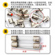 Glass fuse tube 5A10A20A car cigarette lighter 30A charger 2A3A driving recorder fuse 0.1A 5*20mm 20 pcs/